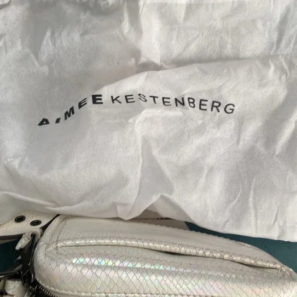 Aimee Kestenberg Cooper Hologram Snake Embossed Leather Crossbody Bag - Picture 9 of 14